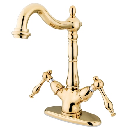 Kingston Brass KS1492NL Vessel Sink Faucet, Polished Brass KS1492NL